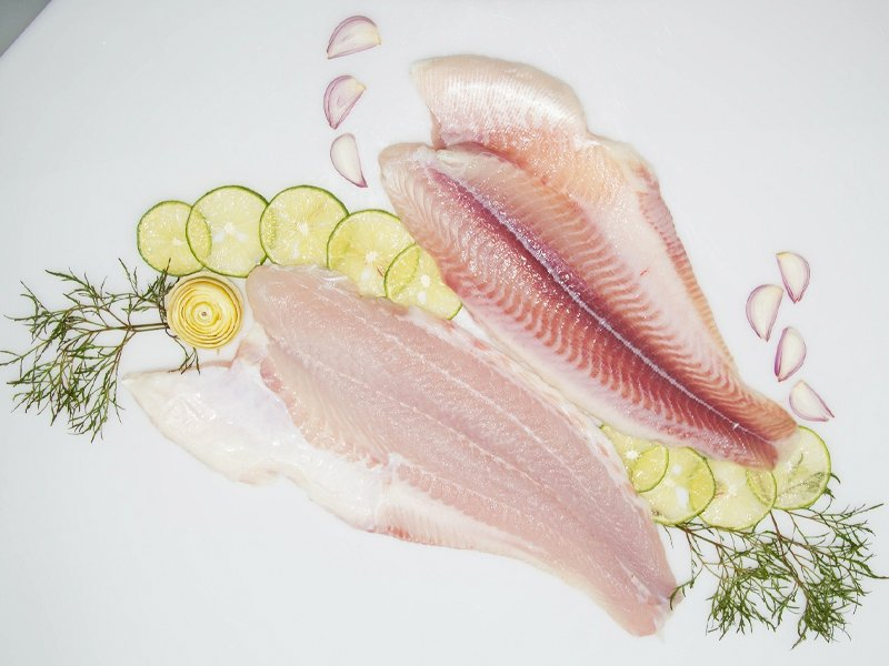 Pangasius fillets, - Untrimmed